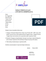 Dokumen Calon Ketua Wilayah DKI Jakarta 2021