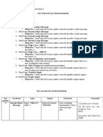 Test Plan and Test Log (Vlad Covaliu)