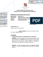 Ejecución Laudo Arbitral en Contra de Hugo Luis Tarazona Cerda