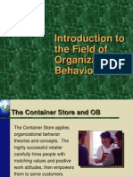 Introduction To Org. Behaviour