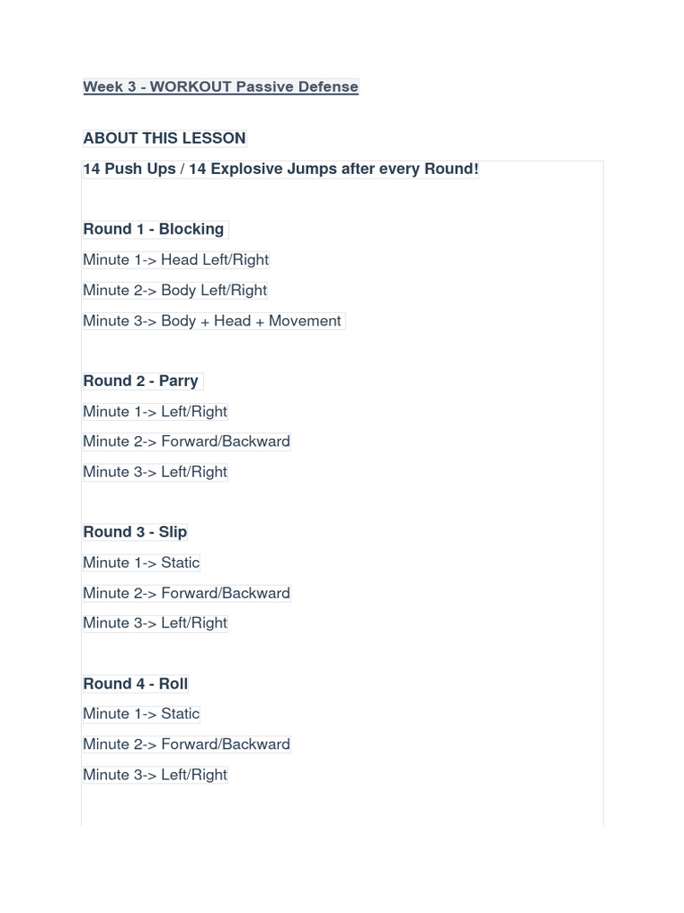 Week 3 WORKOUT Passive Defense PDF