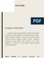 Marka Yöneti̇mi̇