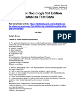 Discover Sociology 3Rd Edition Chambliss Test Bank Full Chapter PDF