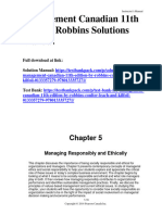 Management Canadian 11Th Edition Robbins Solutions Manual Full Chapter PDF