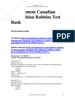 Management Canadian 11Th Edition Robbins Test Bank Full Chapter PDF