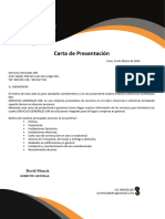 Carta de Presentación