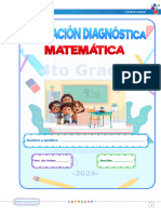 Evaluación Diagnóstica - Matemática 2024