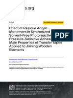 Effect of Resisudes Acrylic Monomers