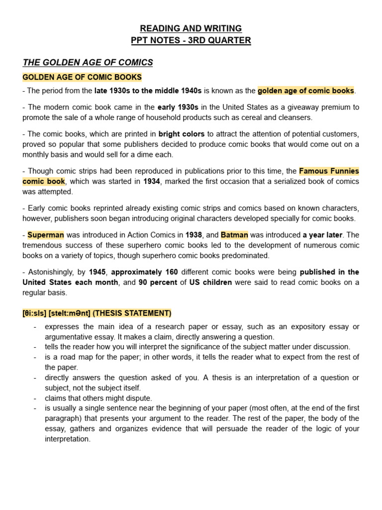 reading and writing notes PDF Intertextuality Hypertext