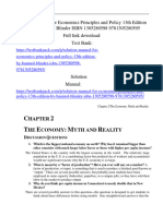 Solution Manual For Economics Principles and Policy 13Th Edition by Baumol Blinder Isbn 1305280598 9781305280595 Full Chapter PDF