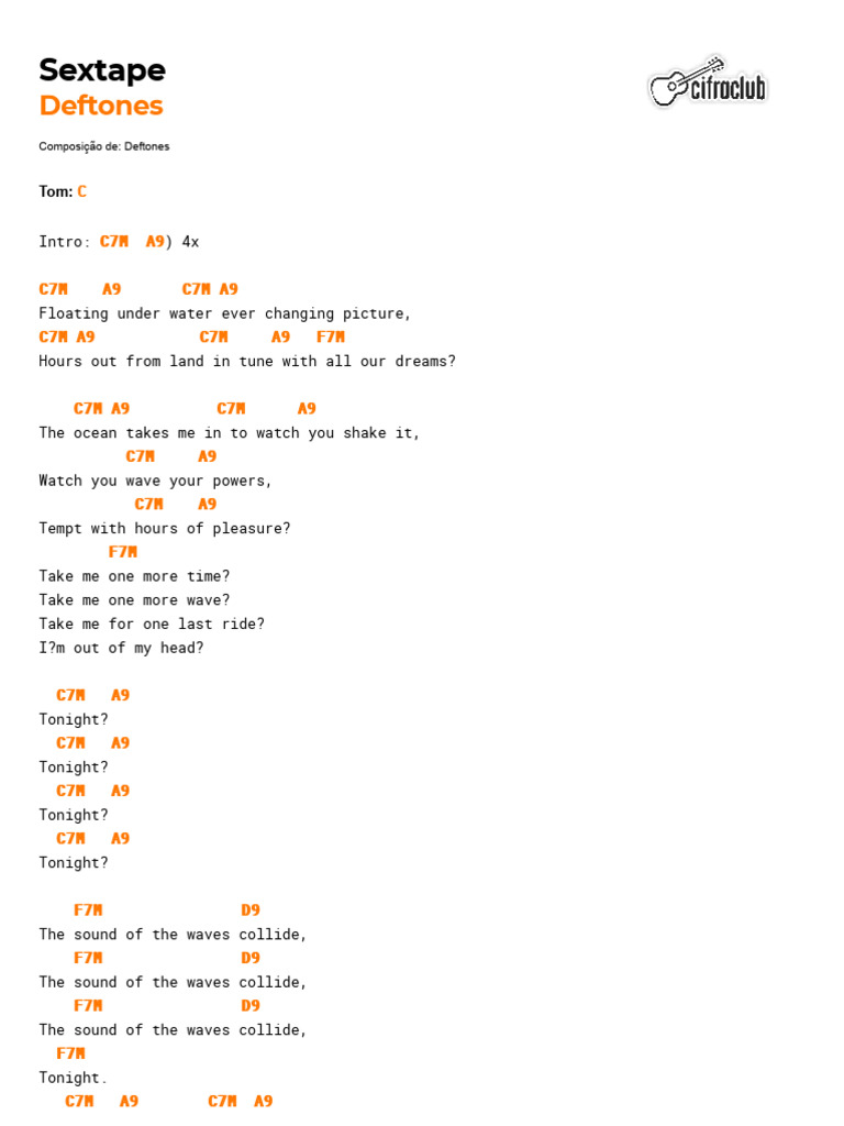 Deftones - Sextape PDF