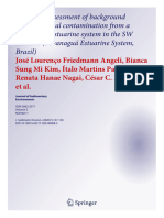 Angeli Et Al. 2020. Statistical Assessment of Background Levels For Metal Contamination From A Subtropical Estuarine System in SW Atlantic (PES, Brazil)