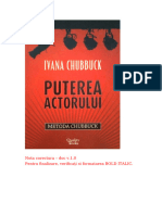 Ivana Chubbuck - Puterea Actorului