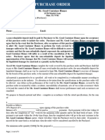 Purchase Order Template