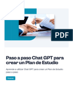 Ebook Paso A Paso CHATGPT Crea Un Plan de Estudio