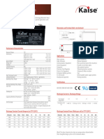 Kaise-Kb1270s - 12V 7ah