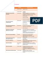 Calendarización de Actividades 2023