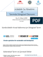 Sürdürülebilir Su Yönetimi Ve Tarımda Döngüsel Ekonomi - Doç. Dr. Gökşen ÇAPAR