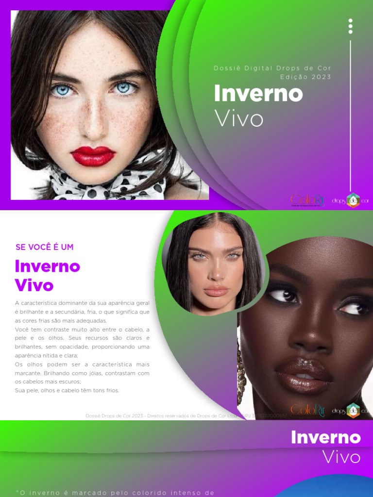 Cores para Inverno Vivo 2023 | PDF | Cor | Visão, image size:768x1024