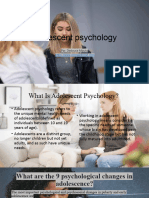 Adolescent Psychology