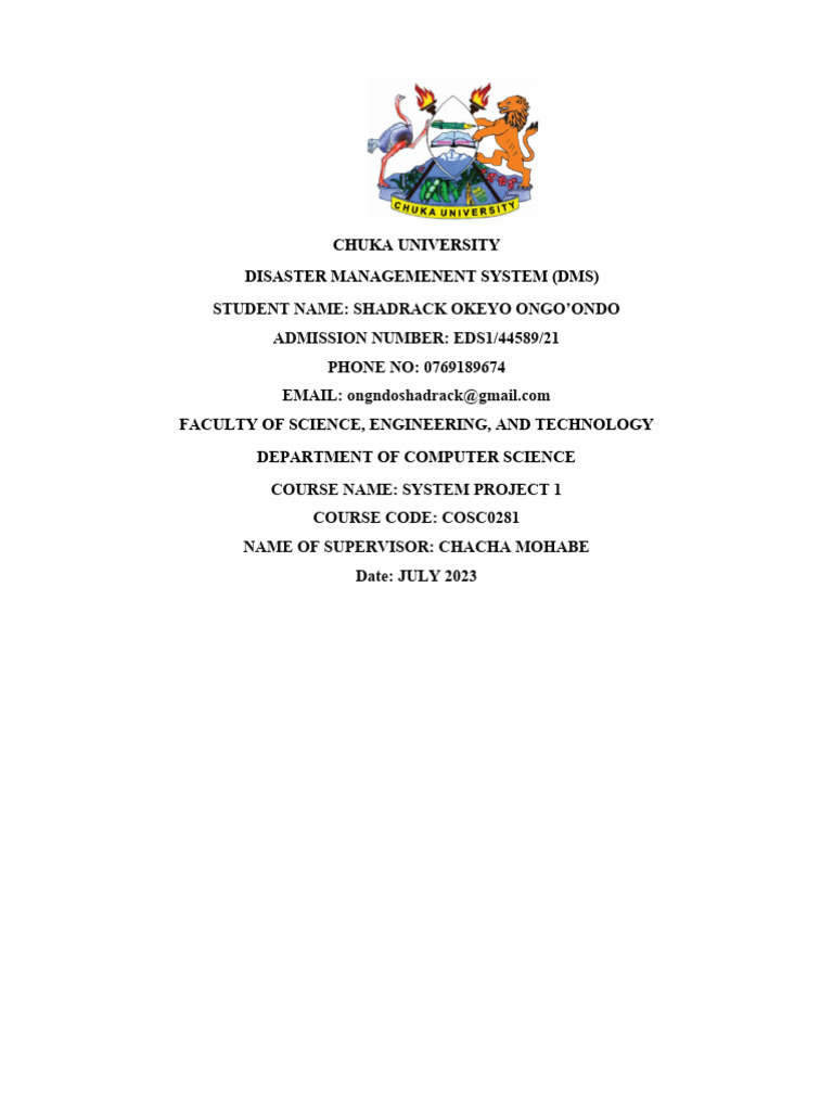 CHUKA UNIVERSITY FEE STRUCTURE 2025 PDF DOWNLOAD intelligence overview