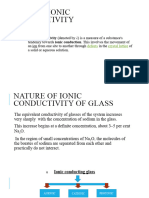 Ionic Conduction in Glass