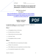 Test Bank For para Siempre Introduccion Al Espanol 2Nd Edition Leon Montemayor 1133952712 9781133952718 Full Chapter PDF