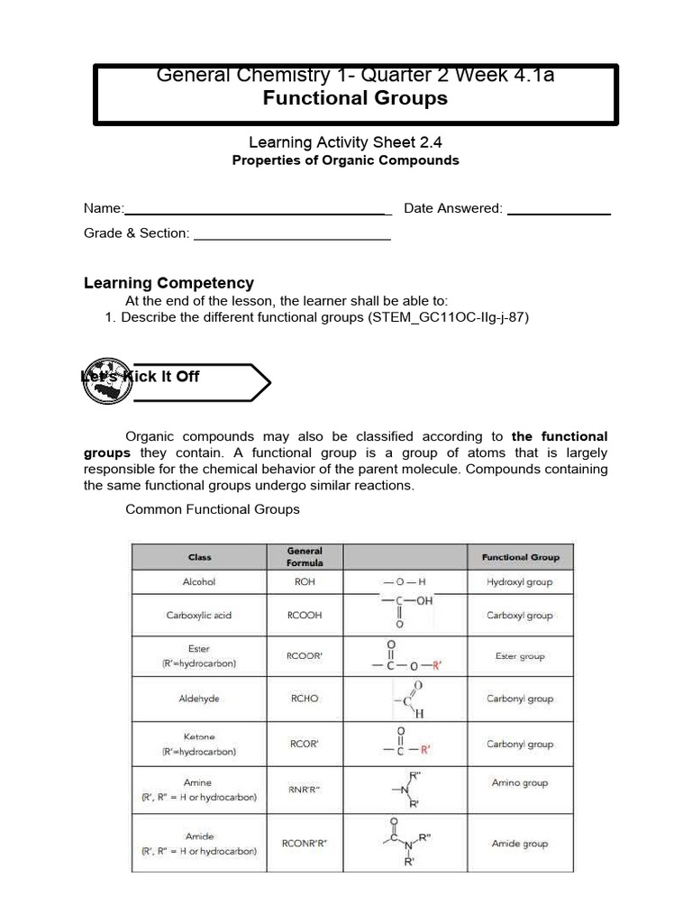 Understanding Organic Functional Groups | PDF | Aldehyde | Ester