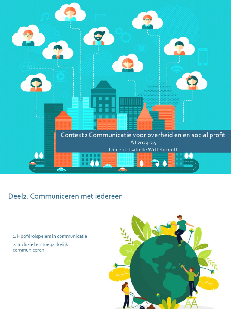 Context2 Deel2 Communiceren Naar Iedereen | PDF