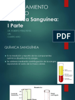 4 RAZONAMIENTO CLÍNICO Química Sanguínea Primera Parte