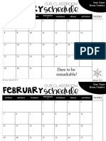 2023-2028 Editable Calendar