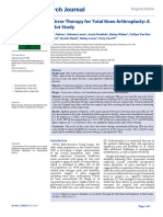 Mirror Therapy For Total Knee Arthroplasty A Pilot Study