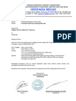 Surat Rakercab Hiswana Migas DPC Tangerang - 18 Juni 2022