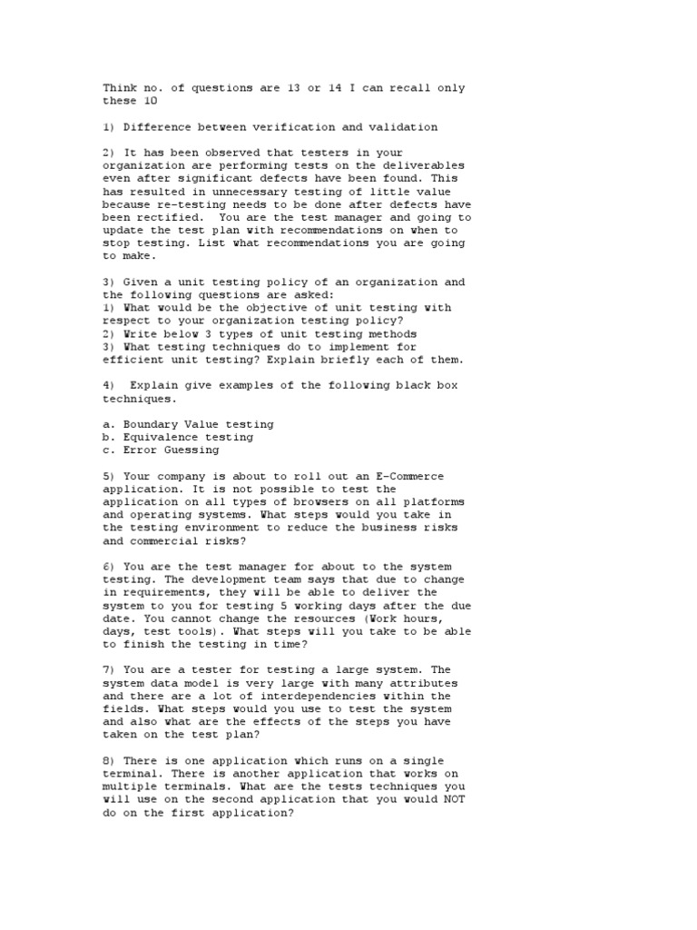 Sep 13 Questions | PDF