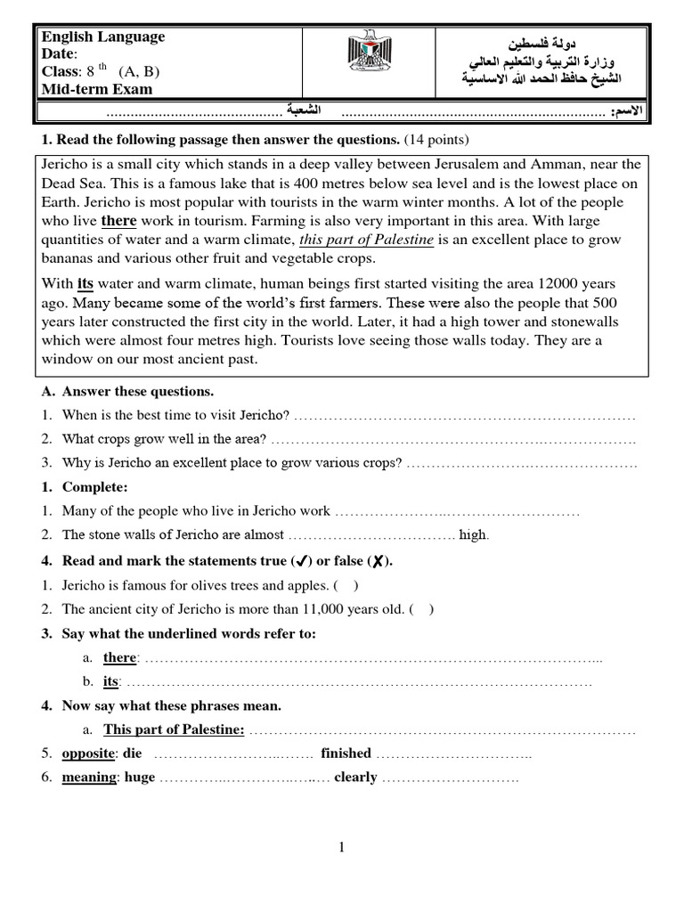 Mid Term Exam 1 Pdf Foreign Language Studies