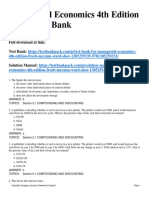Managerial Economics 4Th Edition Froeb Test Bank Full Chapter PDF