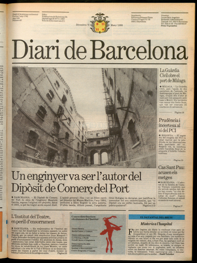 Diari de Barcelona 067 19900309 00 | PDF