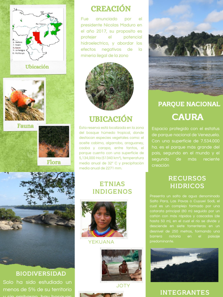 Triptico El Caura | PDF | Ciencias de la Tierra