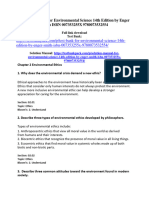 Solution Manual For Environmental Science 14Th Edition by Enger Smith Isbn 007353255X 9780073532554 Full Chapter PDF