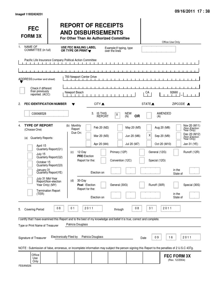 Pacific Life Insurance Company PAC To Portman | PDF | Political Action ...