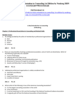 Test Bank For Brief Orientation To Counseling 1St Edition by Neukrug Isbn 1111521220 9781111521226 Full Chapter PDF