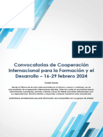 CONVOCATORIAS COOPERACIÓN INTERNACIONAL OAI No. 2