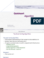 Quicksort Algorithm: Department of Computer and Information Science, School of Science, IUPUI