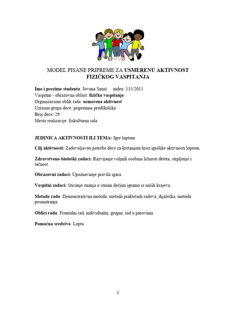 Физичко - припреме | PDF