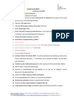 Puntos Tratados en La Reunión de Familias