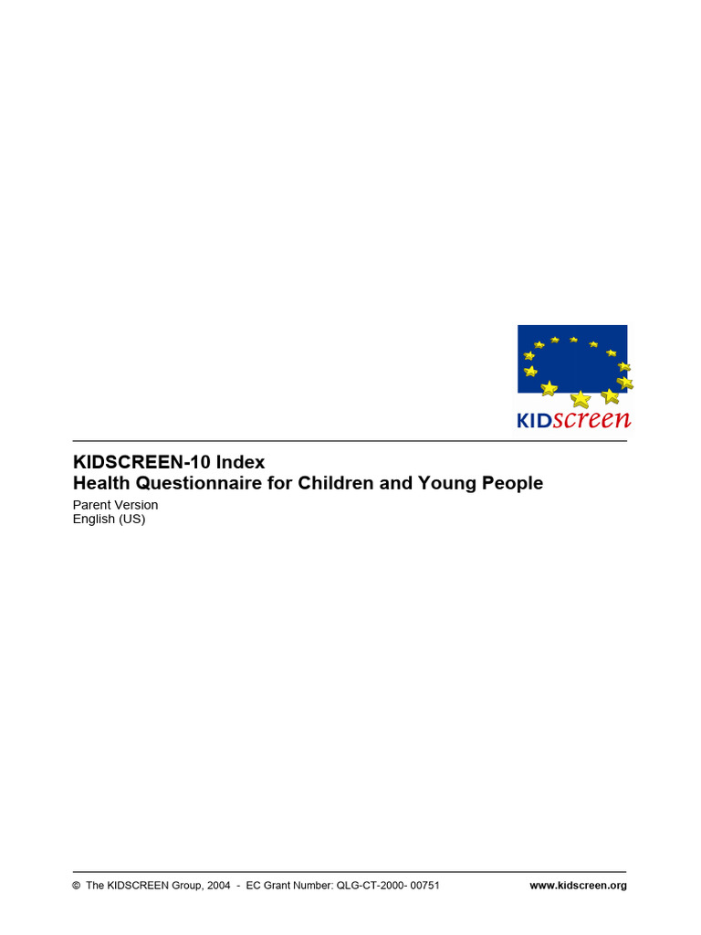 Kidscreen 10 Index Parents Usa Pdf