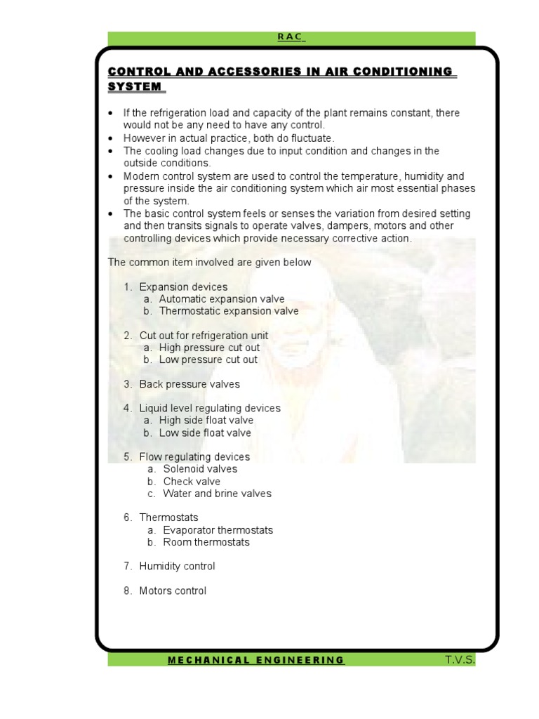 RAC Control Systems and Accessories | PDF | Air Conditioning | Thermostat