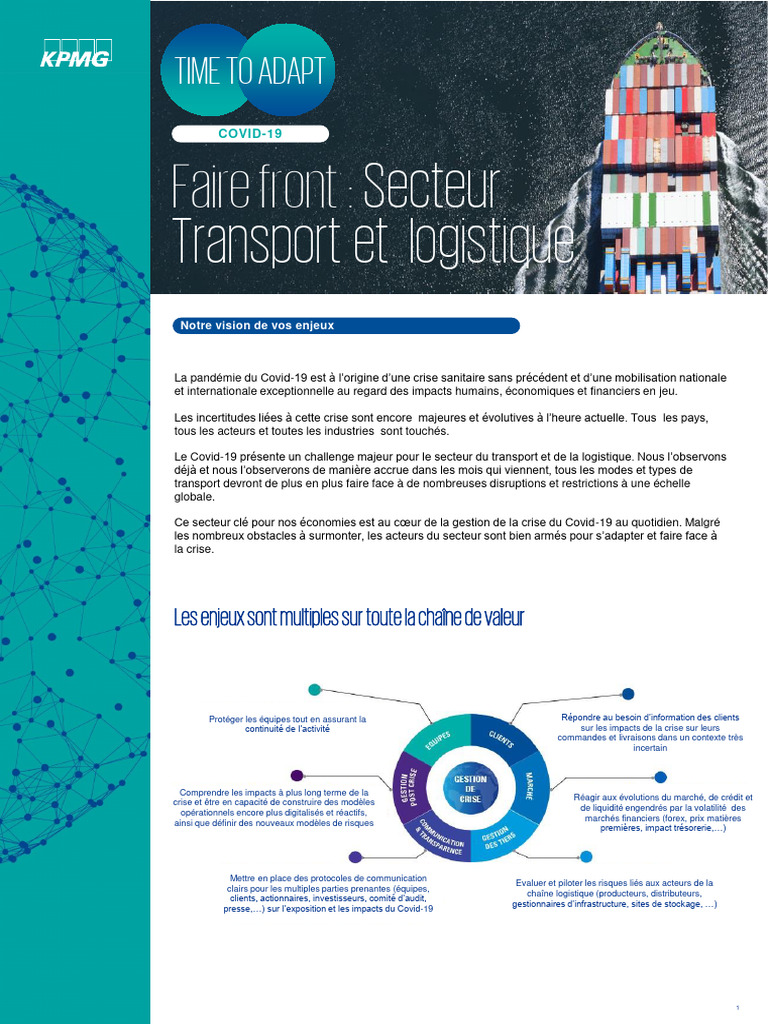 Adaptation du transport face au Covid-19 | PDF | Logistique | Transport