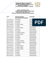 Resultado Preliminar Da Ana769lise Dos Projetos Publicacao