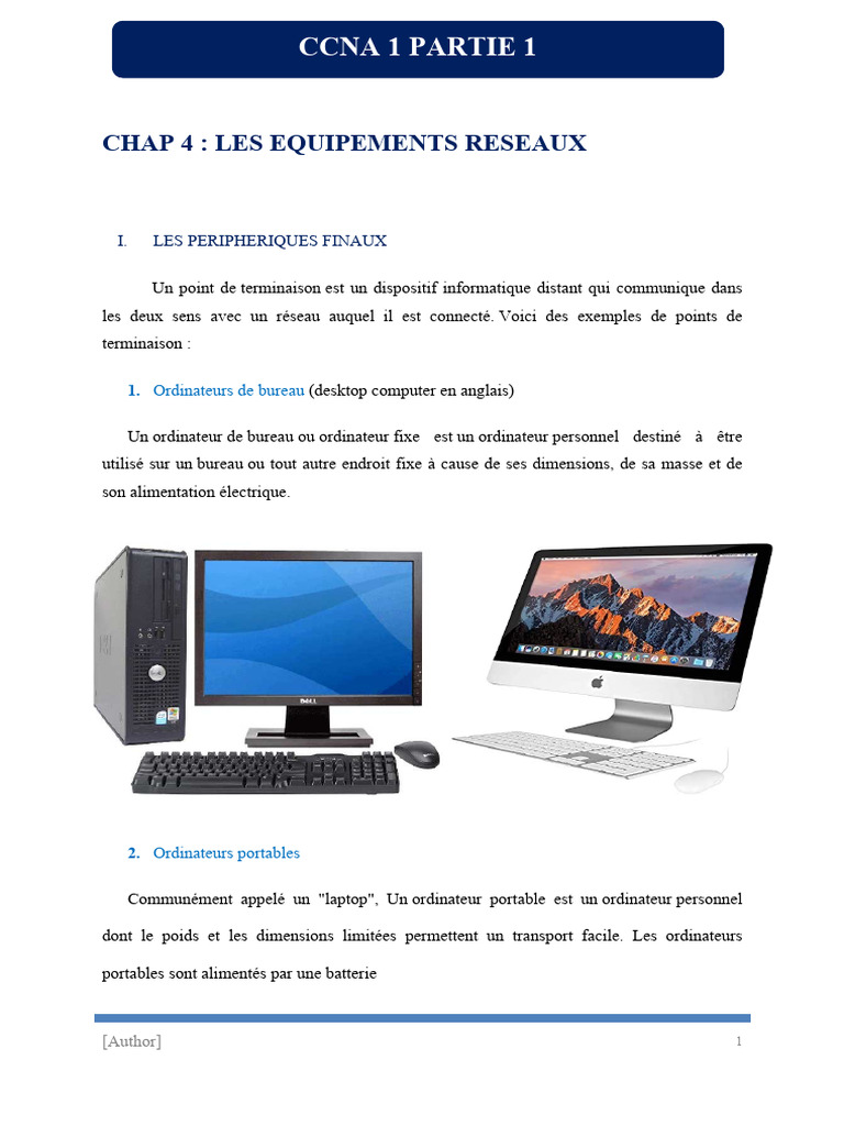 Équipements Réseaux : Périphériques et Rôles | PDF | Commutateur réseau ...
